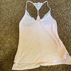 Light pink lace tank top